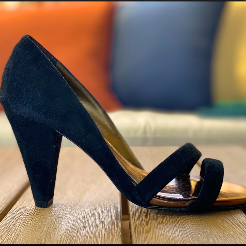 J. Crew Suede D’Orsay Sandal Heels